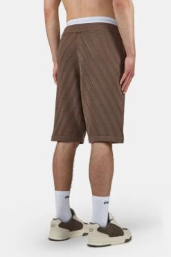 Canva Knit Shorts Cozy Brown -Creps Lockers PGDR 6059 566 Canva Knit Shorts Cozy Brown 1702 1