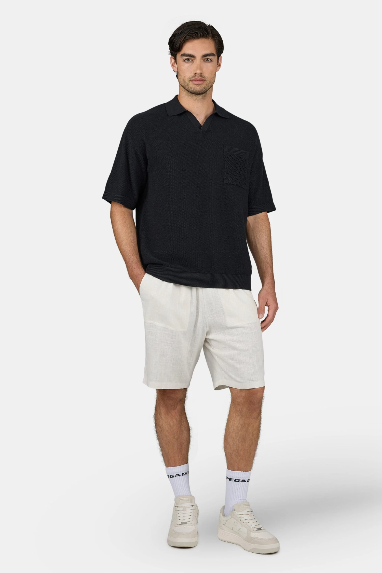 Lenium Linen Shorts Unbleached 2 Lenium Linen Shorts Unbleached - Image 2