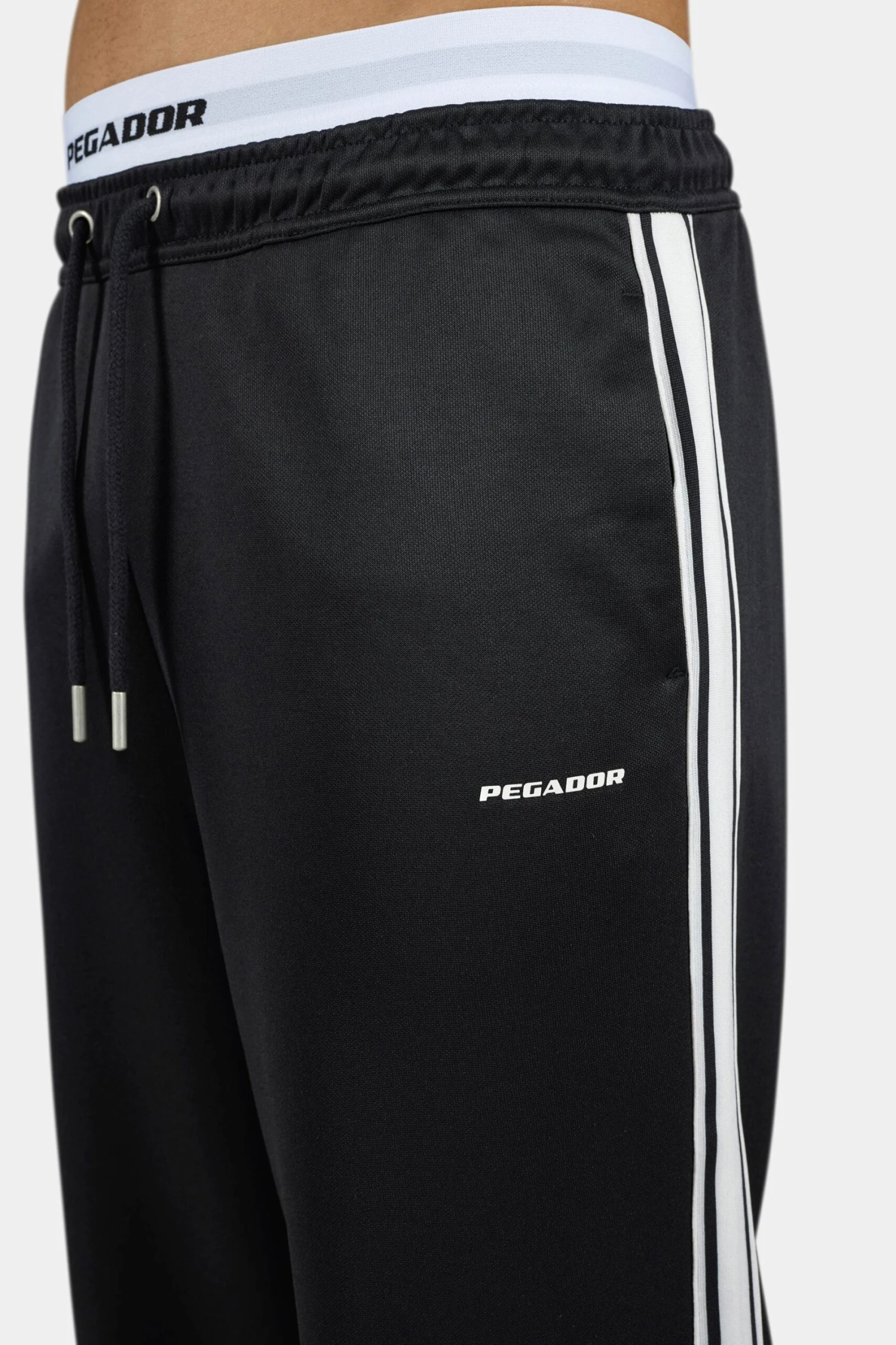 Viro Wide Track Pants Black 5 Viro Wide Track Pants Black - Image 5