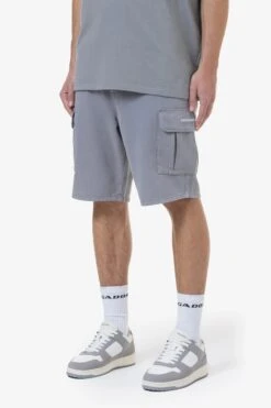 Lugard Cargo Shorts in Cool Grey - Regular Fit Men's Bottoms