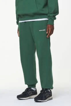 Logo Heavy Sweat Jogger Vintage Washed British Green -Creps Lockers PGDR BUILD TO LAST PANTS MENS0130