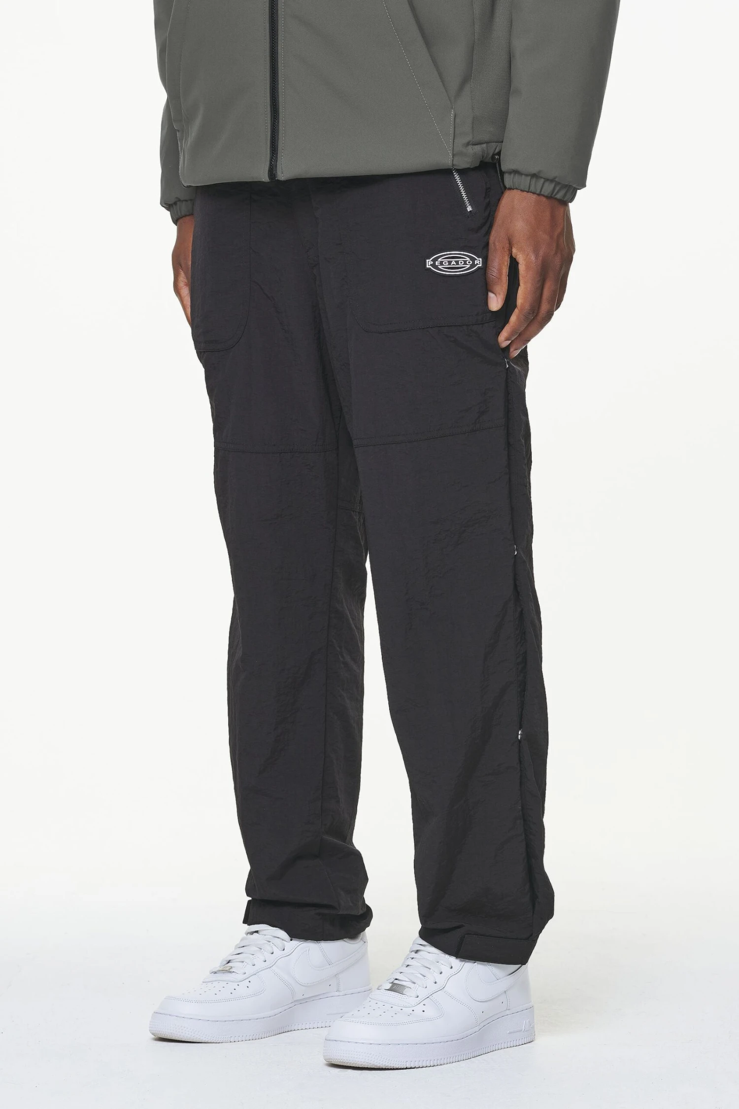 Cassidy Wide Tech Pants Onyx Black 3 Cassidy Wide Tech Pants Onyx Black - Image 3