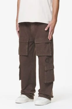 Bantam Wide Cargo Pants - Oak Brown 9 Bantam Wide Cargo Pants - Oak Brown -Creps Lockers PGDR DO NOT DISTURB E COMMERCE PANTS MENS3578