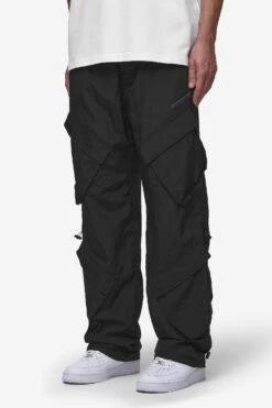 Varick Wide Tech Cargo Pants Black 8 Varick Wide Tech Cargo Pants Black -Creps Lockers PGDR MOST ALIVE ECOMMERCE MENS PANTS DAY 22762