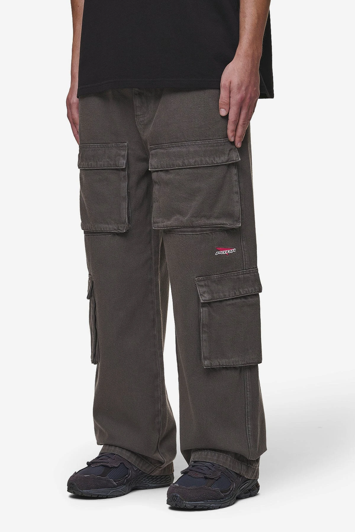 Penard Wide Cargo Pants Anthracite 3 Penard Wide Cargo Pants Anthracite - Image 3