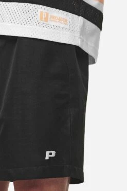 P Logo Basic Shorts Black -Creps Lockers PGDR NEVER TOO LATE ECOMMERCE MALE DAY 1703