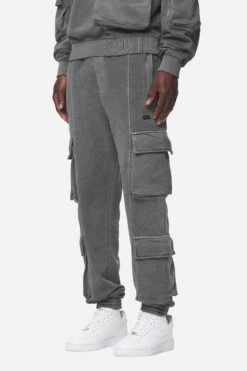 Harvey Terry Cargo Sweat Pants Vintage Grey -Creps Lockers PGDR NEVER TOO LATE ECOMMERCE MALE UNDERWEAR32