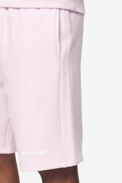 Logo Heavy Sweat Shorts Washed Bubblegum White Gum -Creps Lockers PGDR Next Wave E COMMERCE MENS DAY 248505