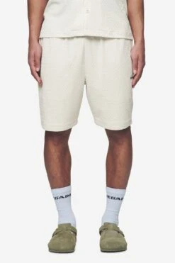 Wyton Structured Summer Shorts Salty Cream -Creps Lockers PGDR Next Wave E COMMERCE MENS PANTS DAY 14770