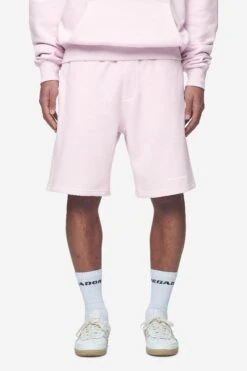 Logo Heavy Sweat Shorts Washed Bubblegum White Gum -Creps Lockers PGDR Next Wave E COMMERCE MENS PANTS DAY 25015 6533fa2a 3b4a 4f76 9c46 d7f2c4cac139