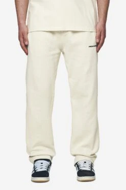 Aleso Logo Wide Sweat Pants - Washed Salty Cream & Black Gum