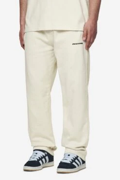 Aleso Logo Wide Sweat Pants - Washed Salty Cream & Black Gum 7 Aleso Logo Wide Sweat Pants - Washed Salty Cream & Black Gum -Creps Lockers PGDR Next Wave E COMMERCE MENS PANTS DAY 25026