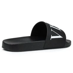 Valentino VLTN Black Pool Slides -Creps Lockers Valentino VLTN Black Pool Slides Crepslocker Back Side jpg