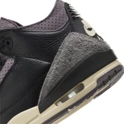 A Ma Maniére X Air Jordan 3 Retro Black Violet Ore (W) -Creps Lockers a ma mani re x air jordan 3 retro black violet ore w fz4811 001 heeldetail