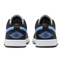 Air Jordan 1 Low Black University Blue White (W) -Creps Lockers air jordan 1 low black university blue white w dc0774 041 heel