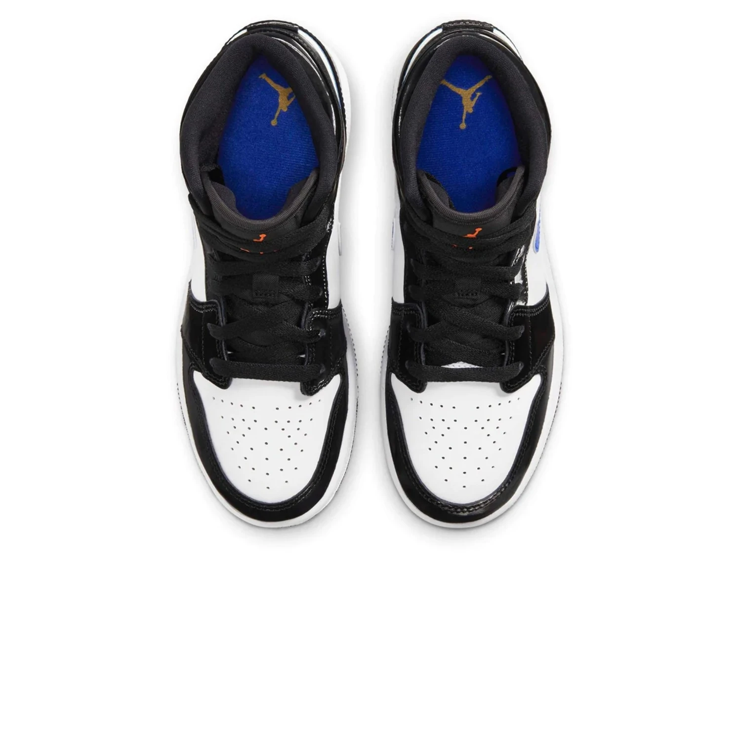 Air Jordan 1 Mid Black Racer Blue (GS) 3 Air Jordan 1 Mid Black Racer Blue (GS) - Image 3