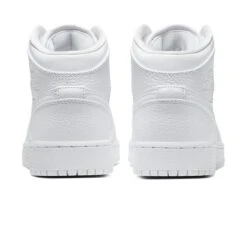 Air Jordan 1 Mid Triple White (GS) 8 Air Jordan 1 Mid Triple White (GS) -Creps Lockers air jordan 1 mid triple white gs 554725 130 heel