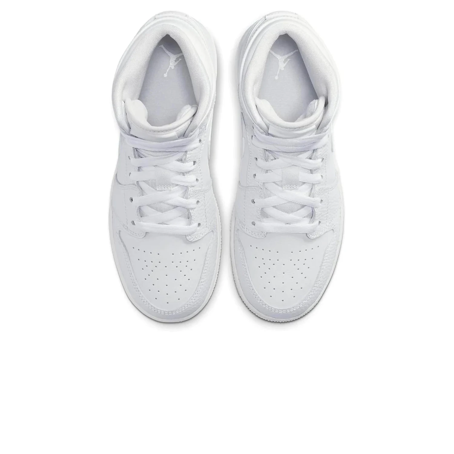 Air Jordan 1 Mid Triple White (GS) 3 Air Jordan 1 Mid Triple White (GS) - Image 3