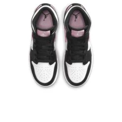 Air Jordan 1 Mid White Arctic Pink (GS) -Creps Lockers air jordan 1 mid white arctic pink gs 555112 103 top