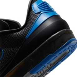 Air Jordan 2 X Off-White Retro Low Black Blue 16 Air Jordan 2 X Off-White Retro Low Black Blue -Creps Lockers air jordan 2 x off white retro low black blue dj4375 004 heel detail