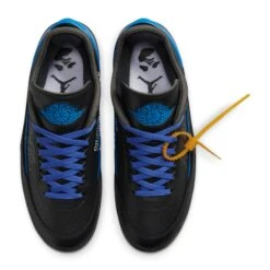 Air Jordan 2 X Off-White Retro Low Black Blue 21 Air Jordan 2 X Off-White Retro Low Black Blue -Creps Lockers air jordan 2 x off white retro low black blue dj4375 004 top