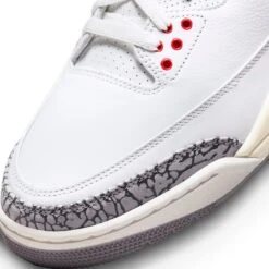 Air Jordan 3 Retro White Cement Reimagined -Creps Lockers air jordan 3 retro white cement reimagined dn3707 100 toe box