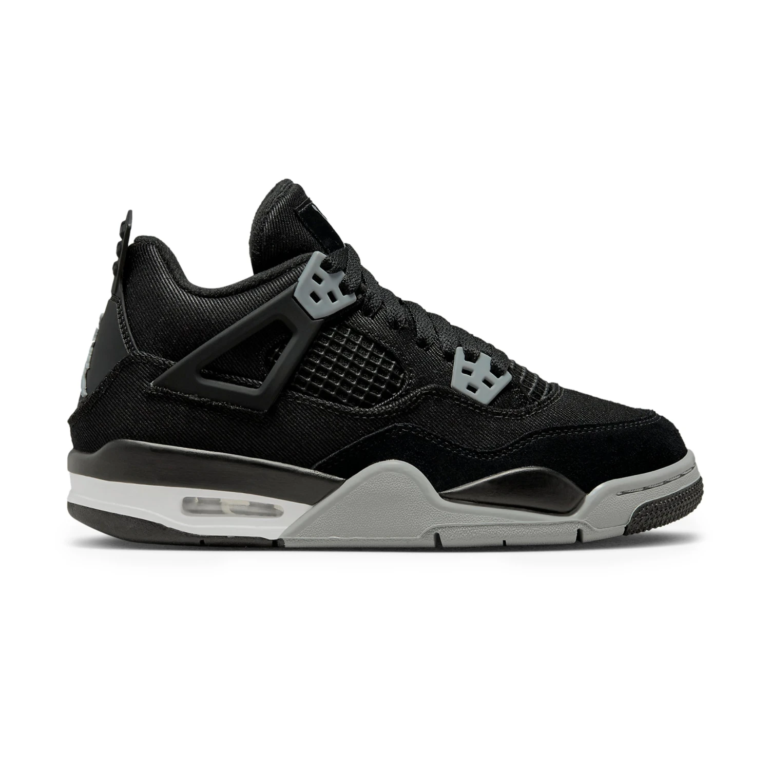 Air Jordan 4 Retro Black Canvas (GS) 1 Air Jordan 4 Retro Black Canvas (GS)