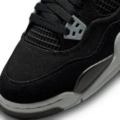 Air Jordan 4 Retro Black Canvas (GS) 12 Air Jordan 4 Retro Black Canvas (GS) -Creps Lockers air jordan 4 retro black canvas gs dv0553 006 toe box