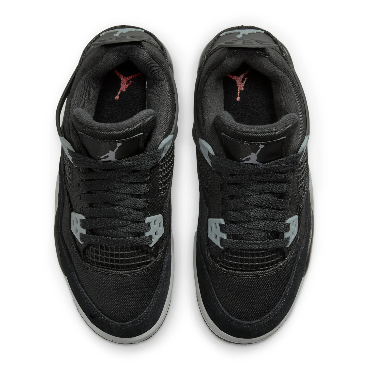 Air Jordan 4 Retro Black Canvas (GS) 3 Air Jordan 4 Retro Black Canvas (GS) - Image 3