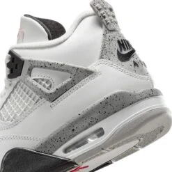 Air Jordan 4 Retro OG White Cement (2025) (GS) 13 Air Jordan 4 Retro OG White Cement (2025) (GS) -Creps Lockers air jordan 4 retro og white cement 2025 gs ib4171 100 heel logo