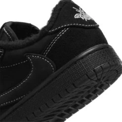 Air Jordan X Travis Scott 1 Low OG SP Black Phantom (PS) -Creps Lockers air jordan x travis scott 1 low og sp black phantom ps do5442 001 wings logo