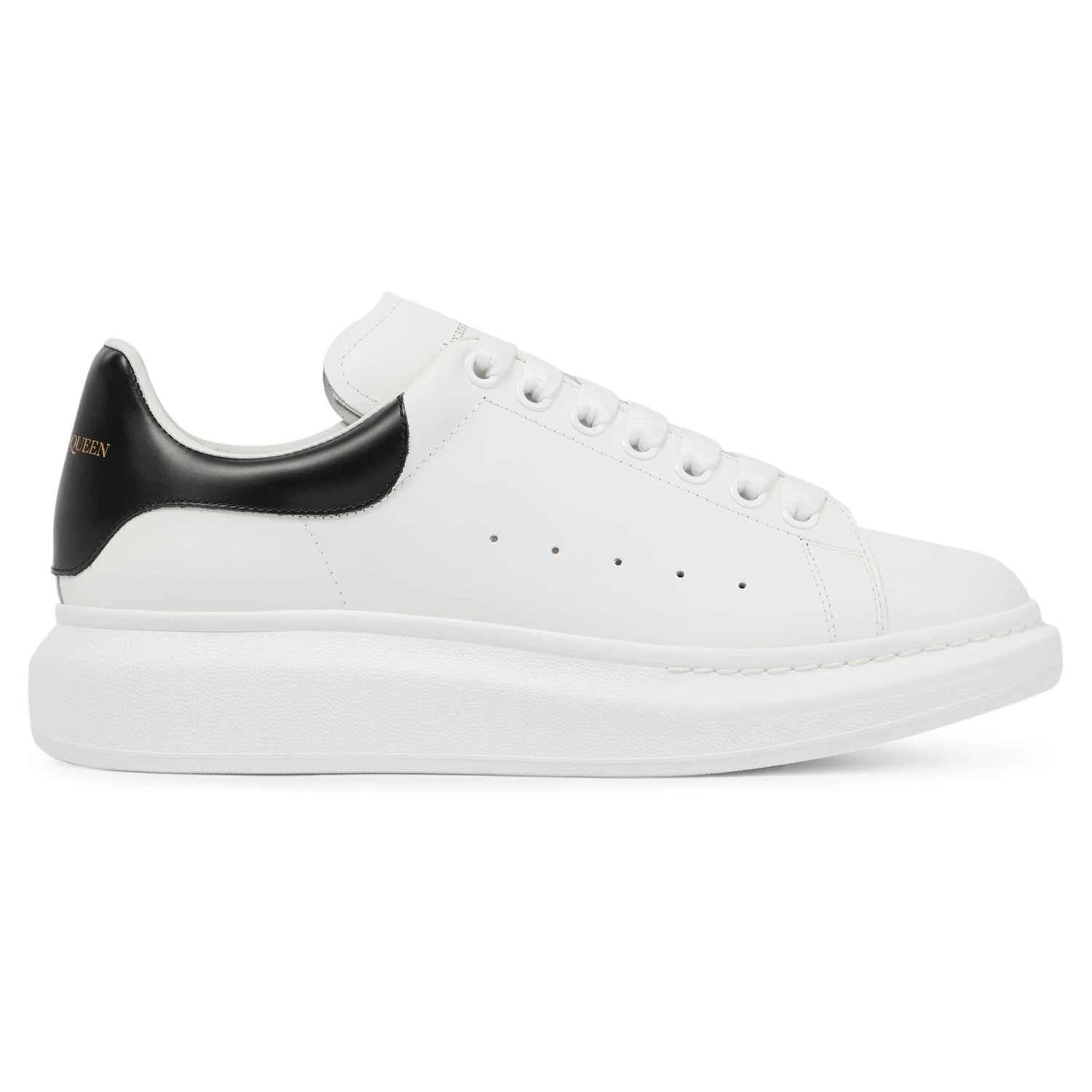 Alexander Mcqueen Raised Sole White Black Sneaker 1 Alexander Mcqueen Raised Sole White Black Sneaker