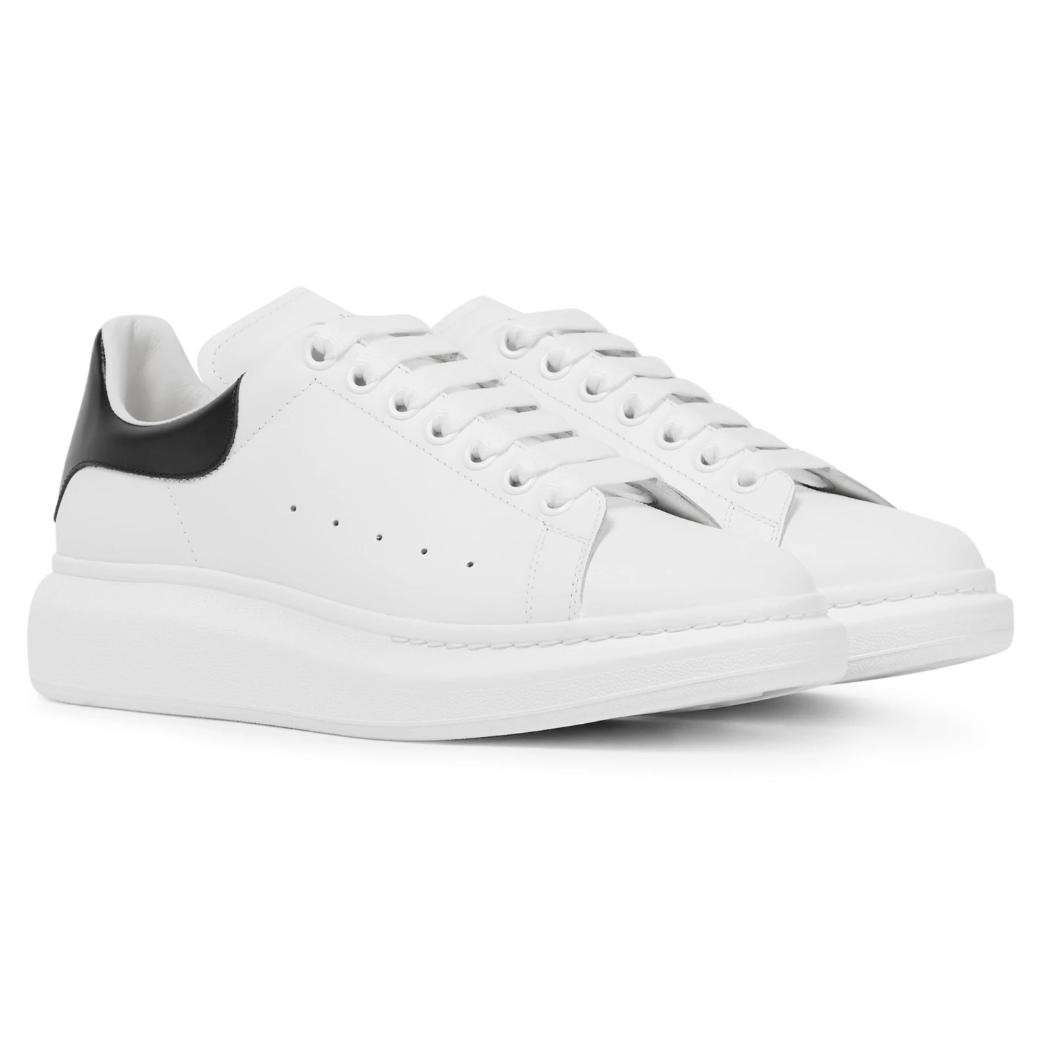 Alexander Mcqueen Raised Sole White Black Sneaker 2 Alexander Mcqueen Raised Sole White Black Sneaker - Image 2