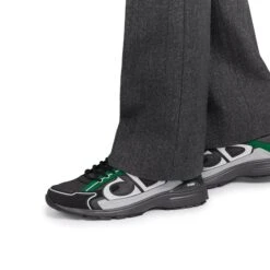 Dior B30 Mesh Deep Grey Green Black Trainer -Creps Lockers dior b30 mesh deep grey green black trainer 3sn279zrb h695 model side