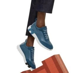 Hermès Paris Bouncing Sneaker Bleu Turquin -Creps Lockers hermes paris bouncing sneaker dark blue h221898zhbt440 model wear