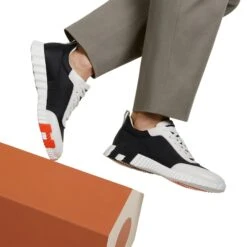 Hermès Paris Ripstop Bouncing Sneaker Black White -Creps Lockers hermes paris ripstop bouncing sneaker black white h251831zh02410 model