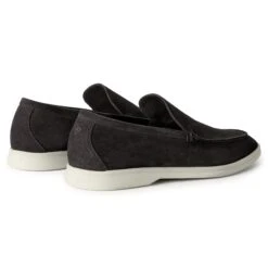 Loro Piana Summer Walk Suede Caviar Loafers -Creps Lockers loro piana summer walk suede caviar loafers fae8124 mb97 back side