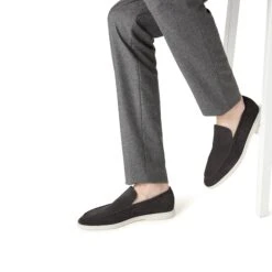 Loro Piana Summer Walk Suede Caviar Loafers -Creps Lockers loro piana summer walk suede caviar loafers fae8124 mb97 model