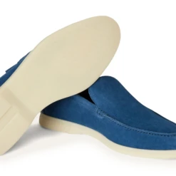Loro Piana Summer Walk Suede Cobalt Ink Loafers 11 Loro Piana Summer Walk Suede Cobalt Ink Loafers -Creps Lockers loro piana summer walk suede cobalt ink loafers fae8124 detail