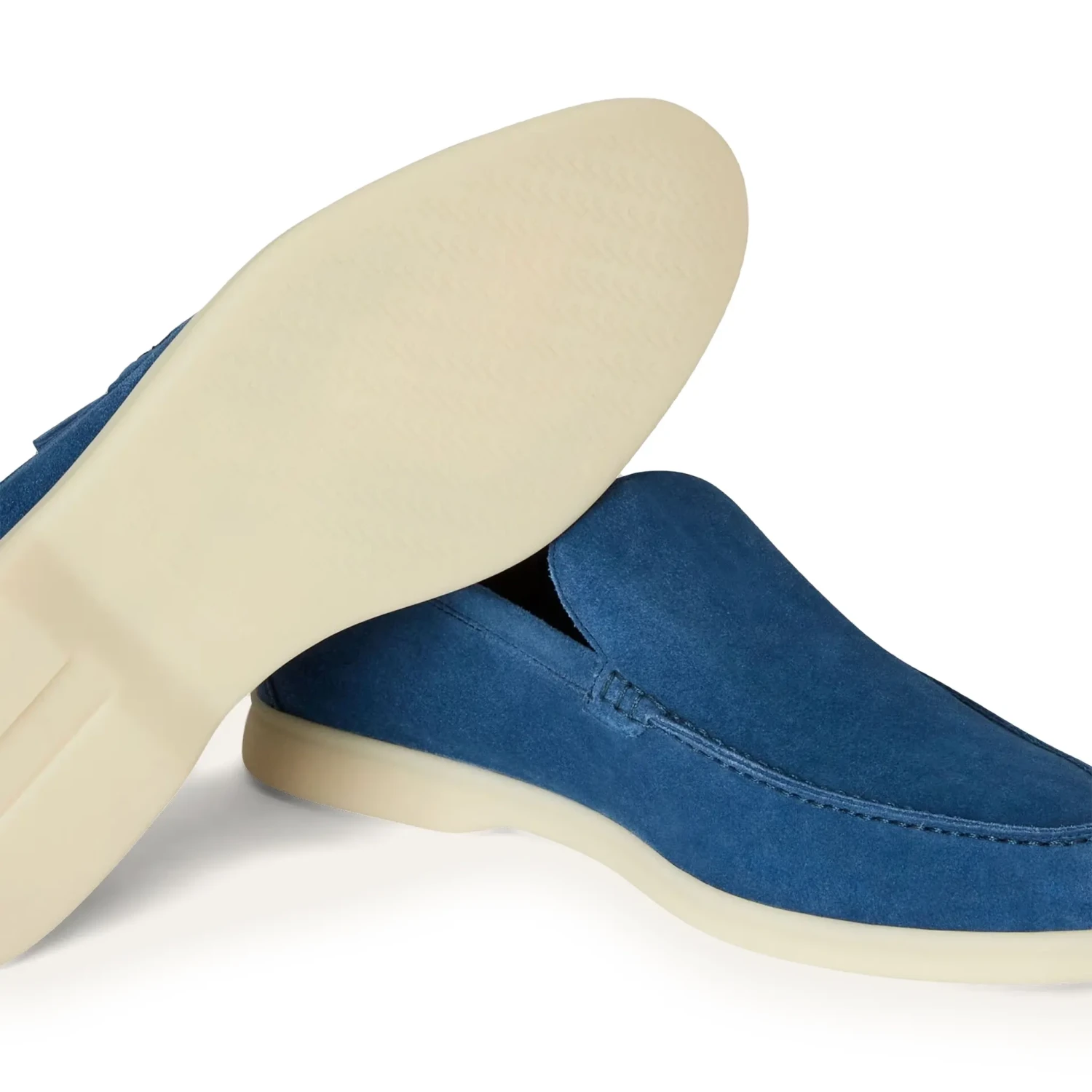 Loro Piana Summer Walk Suede Cobalt Ink Loafers 5 Loro Piana Summer Walk Suede Cobalt Ink Loafers - Image 5