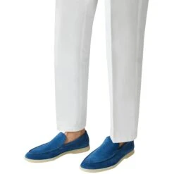 Loro Piana Summer Walk Suede Cobalt Ink Loafers 13 Loro Piana Summer Walk Suede Cobalt Ink Loafers -Creps Lockers loro piana summer walk suede cobalt ink loafers fae8124 model