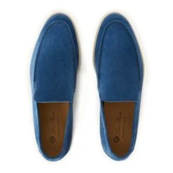 Loro Piana Summer Walk Suede Cobalt Ink Loafers 9 Loro Piana Summer Walk Suede Cobalt Ink Loafers -Creps Lockers loro piana summer walk suede cobalt ink loafers fae8124 top