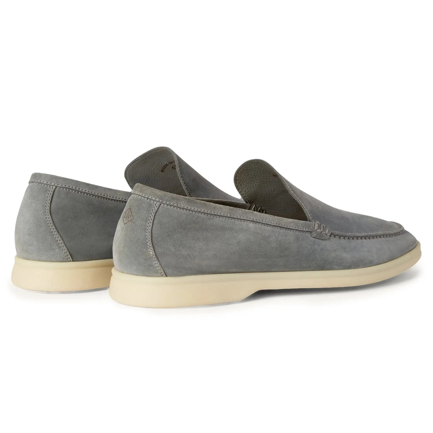 Loro Piana Summer Walk Suede Gull Grey Loafers 4 Loro Piana Summer Walk Suede Gull Grey Loafers - Image 4