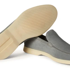 Loro Piana Summer Walk Suede Gull Grey Loafers 11 Loro Piana Summer Walk Suede Gull Grey Loafers -Creps Lockers loro piana summer walk suede gull grey loafers fae8124 detail