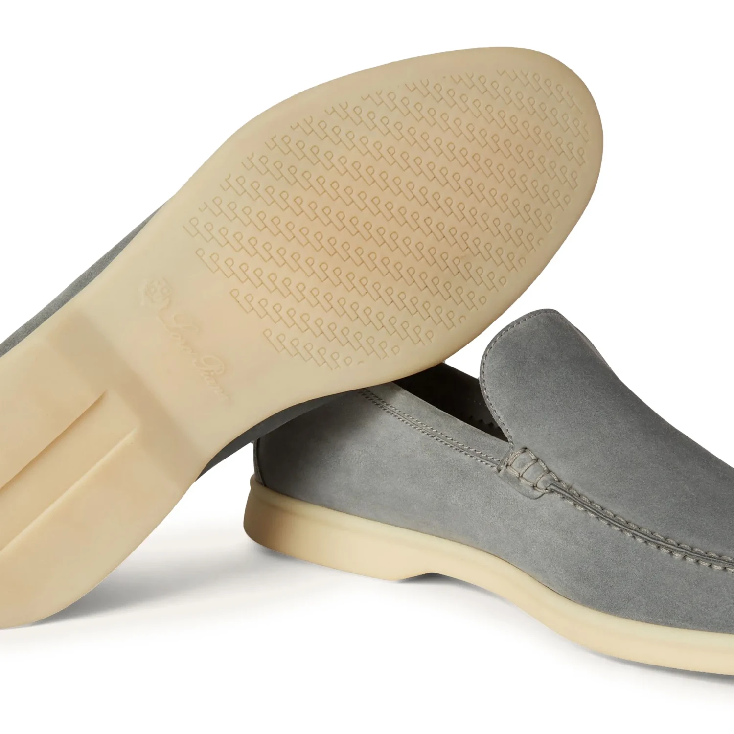 Loro Piana Summer Walk Suede Gull Grey Loafers 5 Loro Piana Summer Walk Suede Gull Grey Loafers - Image 5