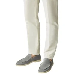 Loro Piana Summer Walk Suede Gull Grey Loafers 13 Loro Piana Summer Walk Suede Gull Grey Loafers -Creps Lockers loro piana summer walk suede gull grey loafers fae8124 model