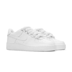 Nike Air Force 1 Low Rope Lace White (GS) -Creps Lockers nike air force 1 low rope lace white gs dh2920 111 front side.jpg1