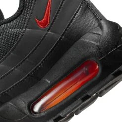 Nike Air Max 95 Black Red Orange -Creps Lockers nike air max 95 black red orange fz4626 002 heel