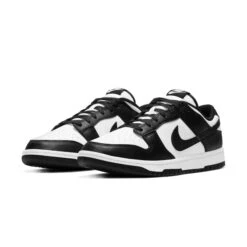 Nike Dunk Low Retro Black White Panda 2021 (GS) -Creps Lockers nike dunk low retro black 2021 gs cw1590 100 front side