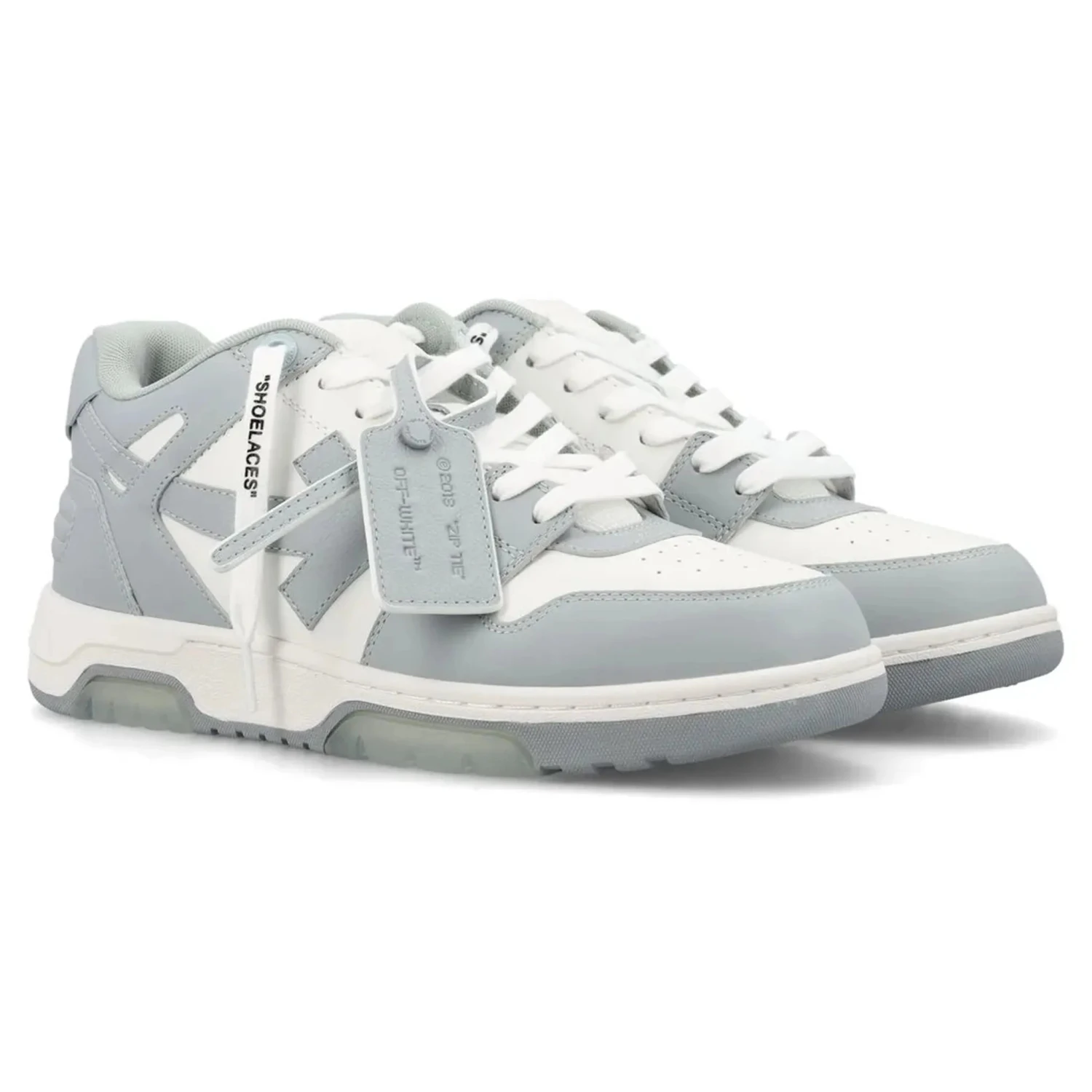 Off-White Out Of Office Grey White Sneakers 2 Off-White Out Of Office Grey White Sneakers - Image 2